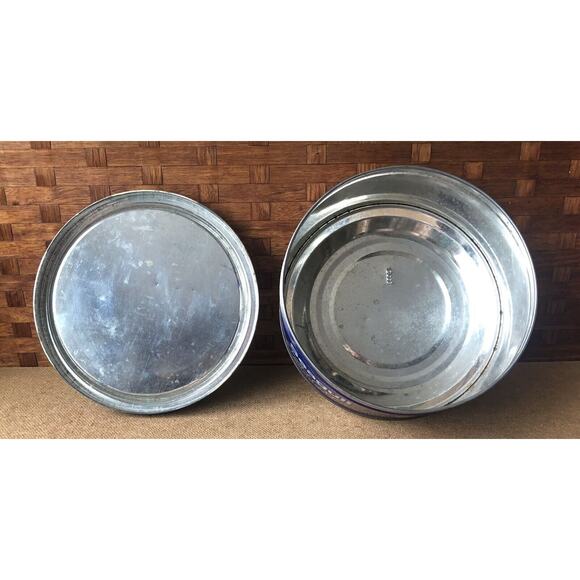 Vintage Seagull Danish Butter Cookie Tin Round Beach House Decor Denmark Rare - Picture 3 of 16